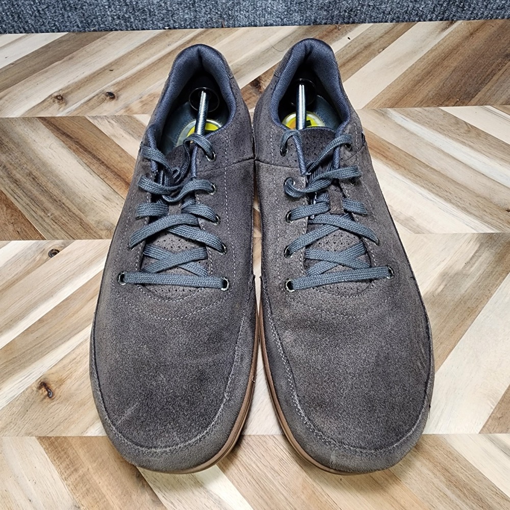 Lems Chillum Suede Mens 15 Bedrock Gray Minimalist Sneaker Lace Up Shoes - Picture 2 of 13